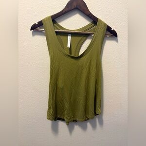 Fabletics Olive Green Racerback Tank